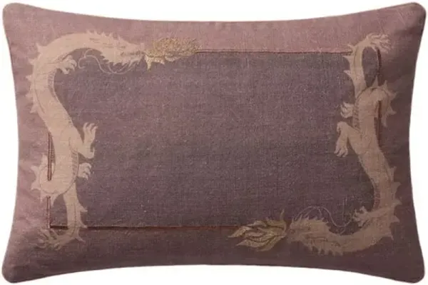 Dragon 13x21 Lumbar Pillow - Mauve - Brigette Romanek x Loloi