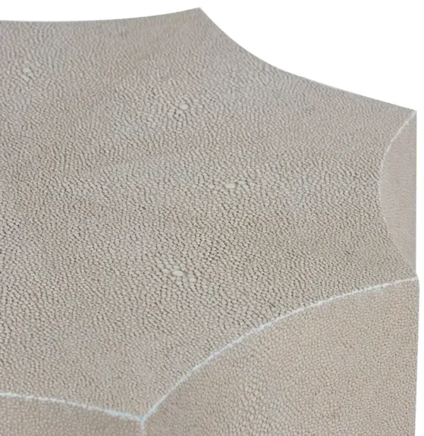Marilyn Shagreen Small Side Table, Grey