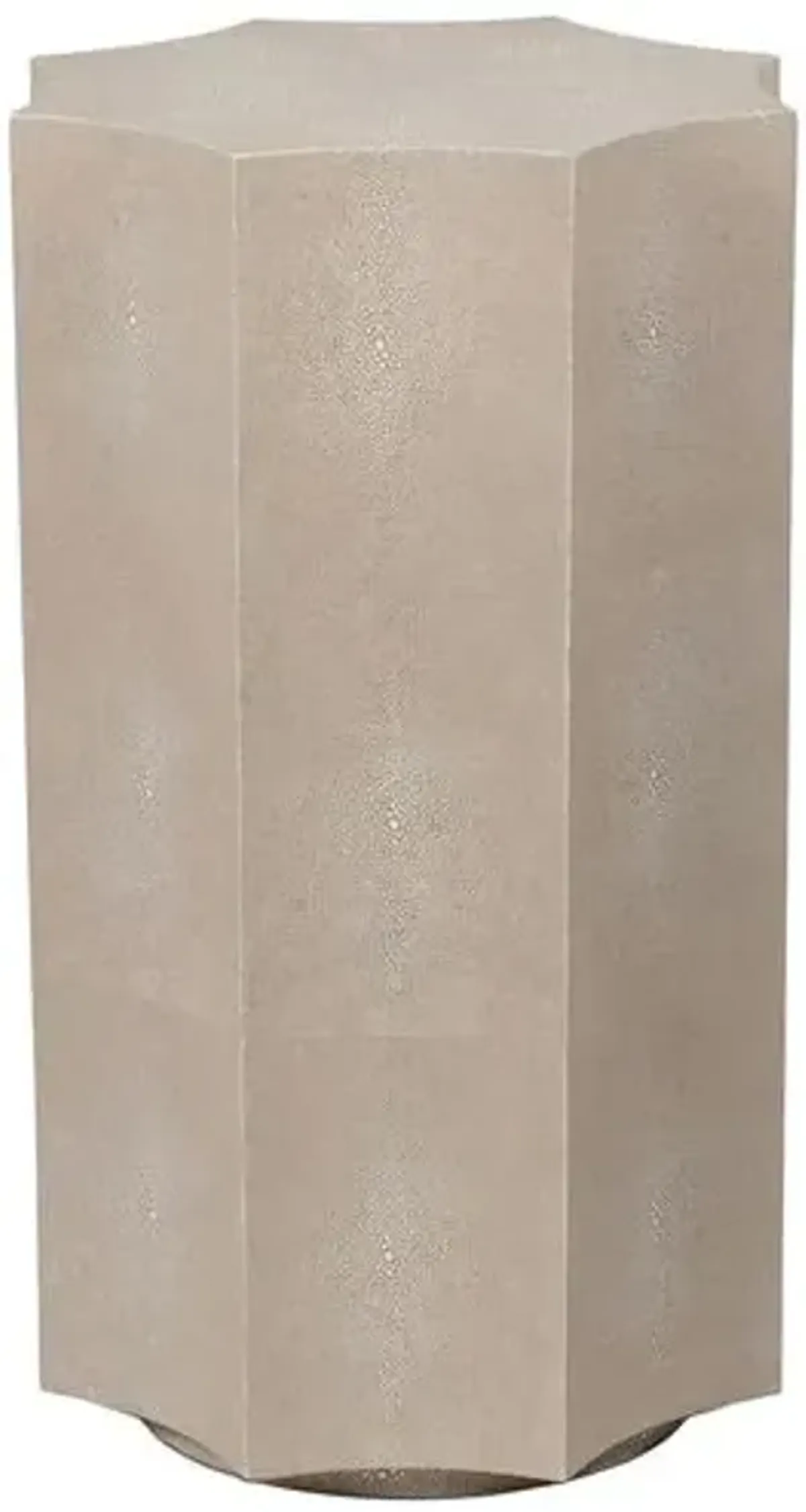 Marilyn Shagreen Small Side Table - Grey - Regina Andrew - Gray