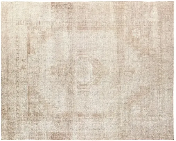 Cuore Vintage Handwoven Rug, Tan/Taupe