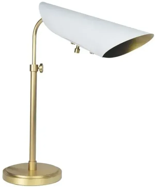 Vest Steel Table Lamp - Regina Andrew - White