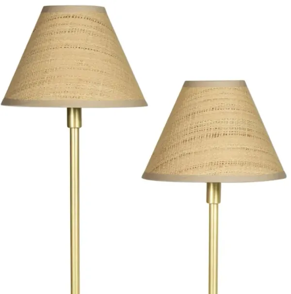 Polly Double Arm Table Lamp - Regina Andrew - Brown