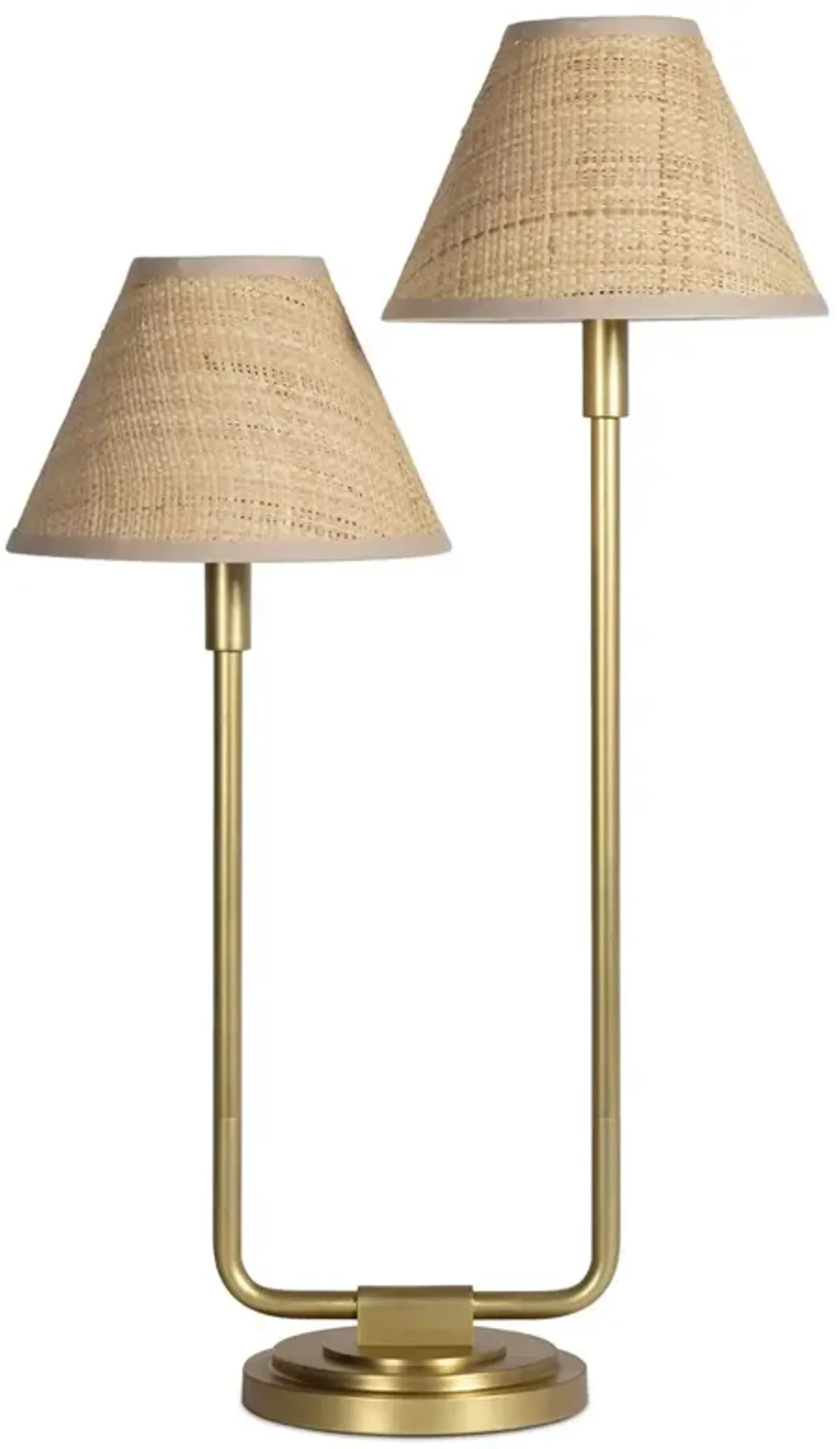 Polly Double Arm Table Lamp - Regina Andrew - Brown