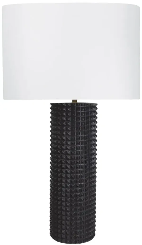 Symon Wood Table Lamp - Black - Regina Andrew
