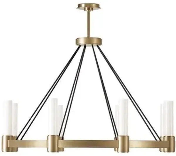 Dixon 40" Round Glass Chandelier - Regina Andrew - Gold