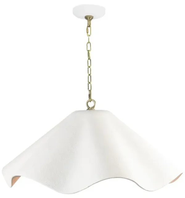 Marisol Wavy Aluminum Pendant - Regina Andrew - White