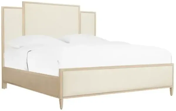 Melange Be My Guest Linen Panel Bed - Hooker Furniture - Beige