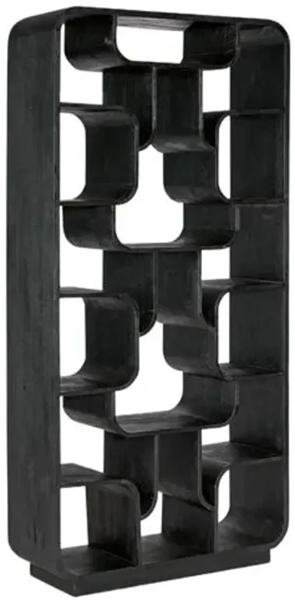 Commerce and Market Sloane Etagere - Black - Hooker Furniture