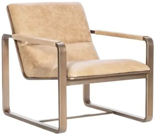 Cooper Leather Lounge Chair - Brown - Hooker Furniture