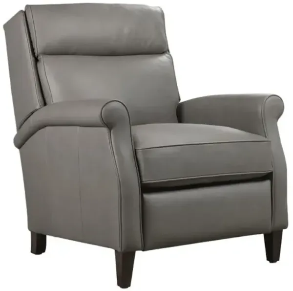 Randall Leather Power Recliner - Hooker Furniture - Gray