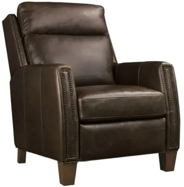 Jacklyn Leather Power Recliner with Pop-Up Headrest - Hooker Furniture - Brown