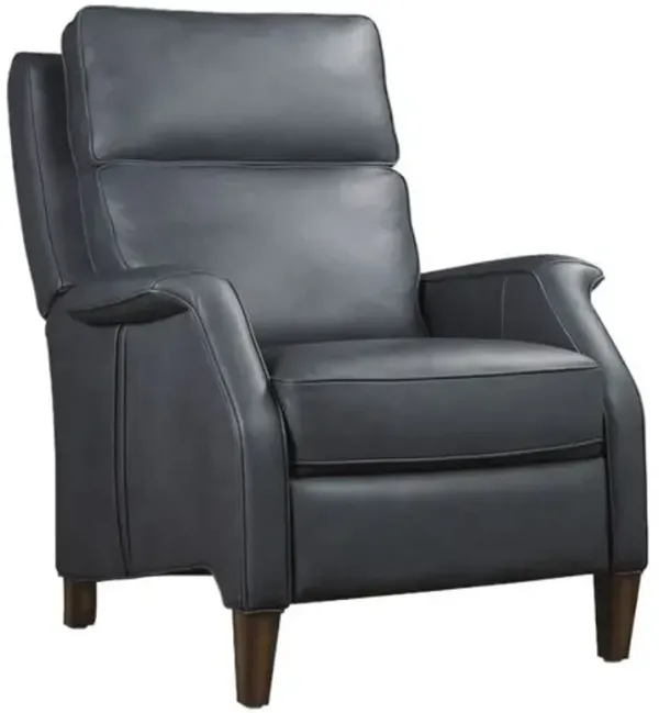 Wrenn Leather Power Recliner with Power Headrest - Hooker Furniture - Blue