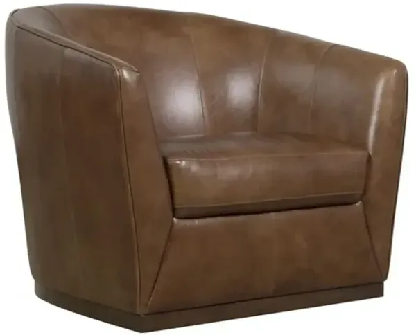 Fairfax Leather Swivel Chair - Hooker Furniture