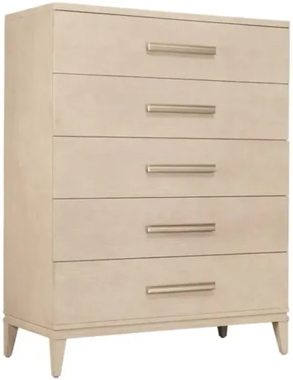 Westwood 5-Drawer Chest - Light Wood - Hooker Furniture - Brown