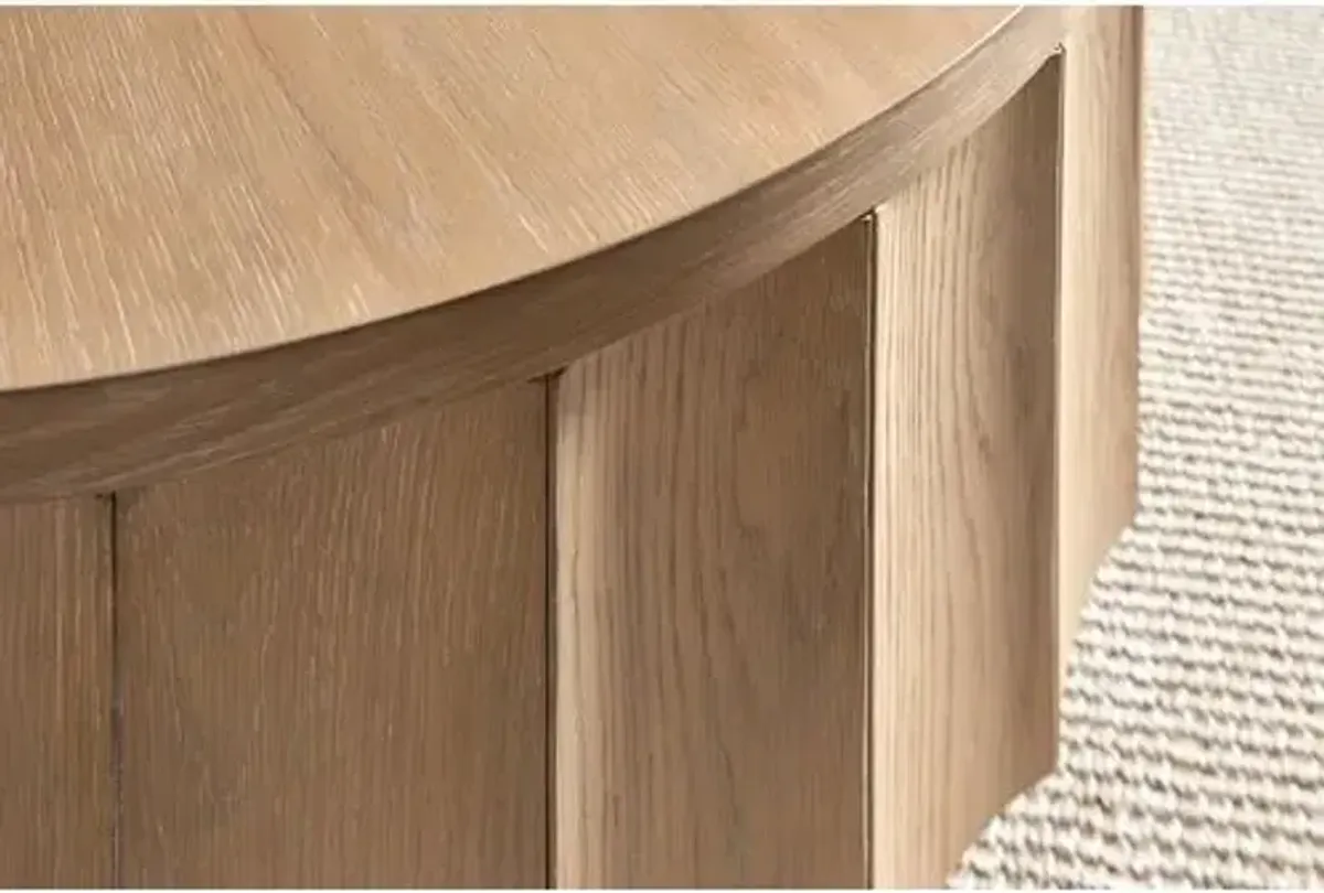 Commerce and Market Willow Coffee Table - Light Wood - Hooker Furniture - Brown