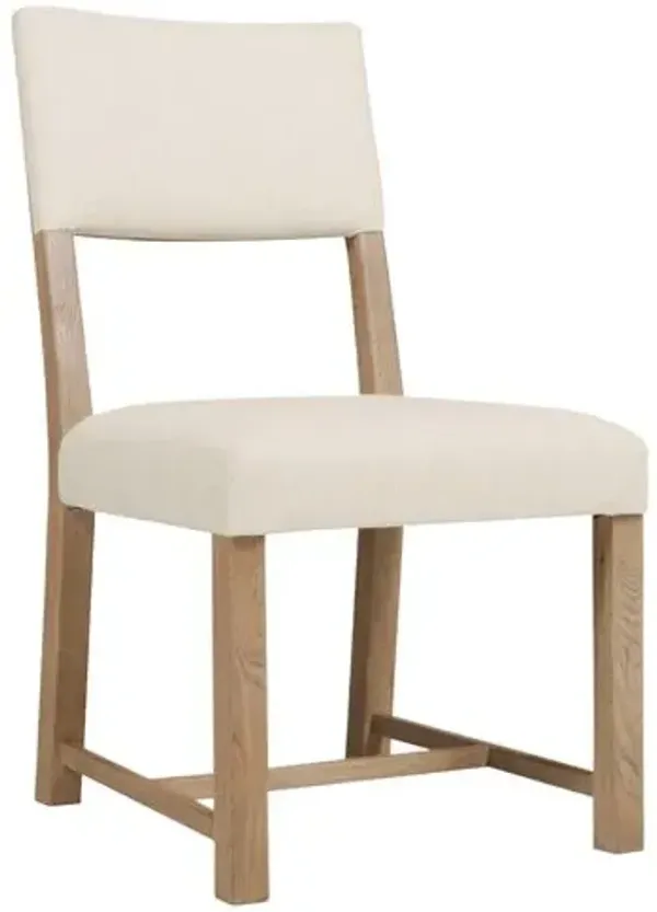Driftwood Linen Upholstered Arm Chair - Beige - Hooker Furniture