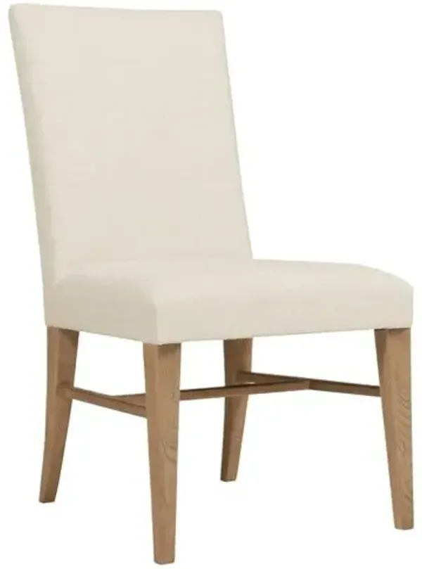 Driftwood Linen Upholstered Side Chair - Beige - Hooker Furniture