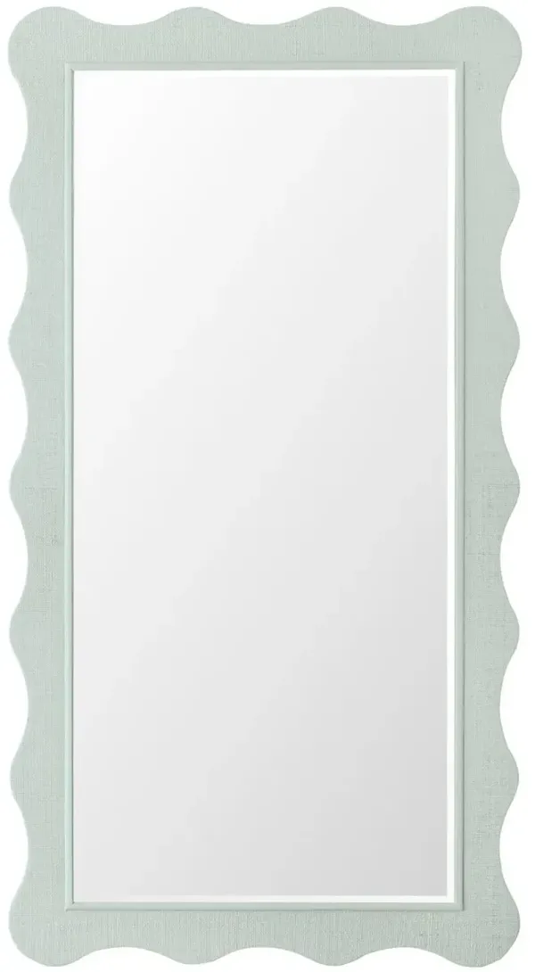 Commerce and Market Waverly Leaner Mirror, Blue