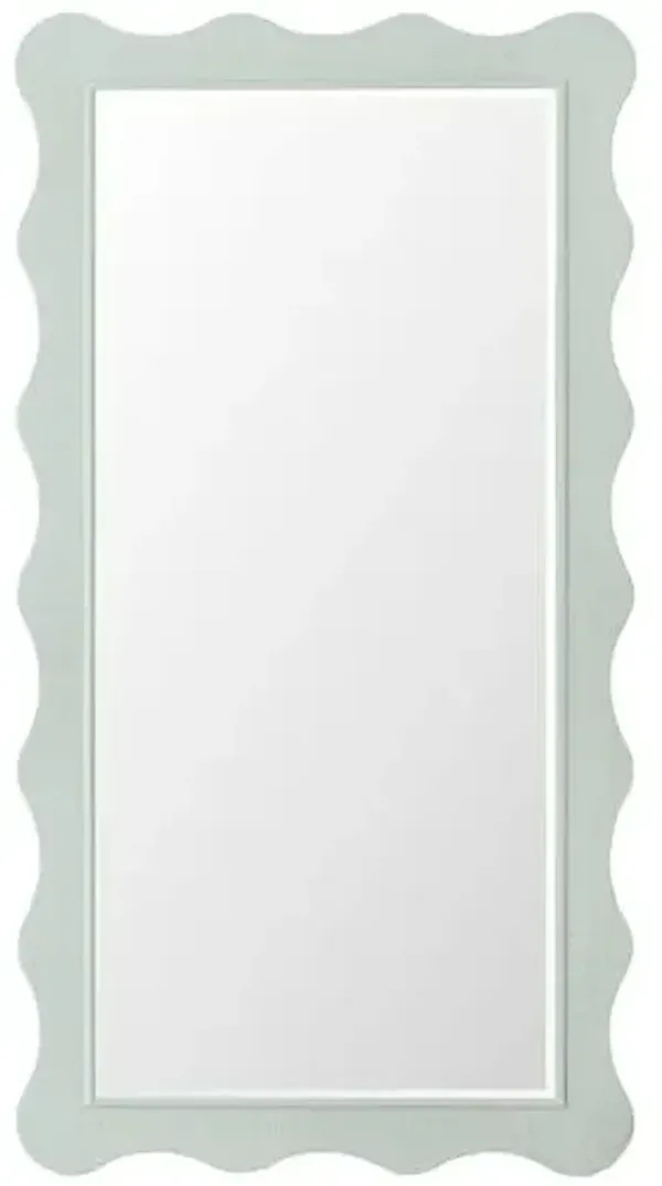 Commerce and Market Waverly Leaner Mirror - Blue - Hooker Furniture