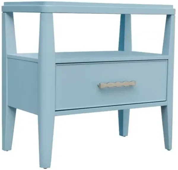 Commerce and Market Sola One Drawer Nightstand - Blue - Hooker Furniture