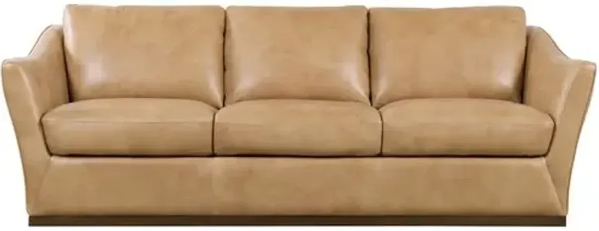 Fairfax Leather Stationary Sofa - Hooker Furniture