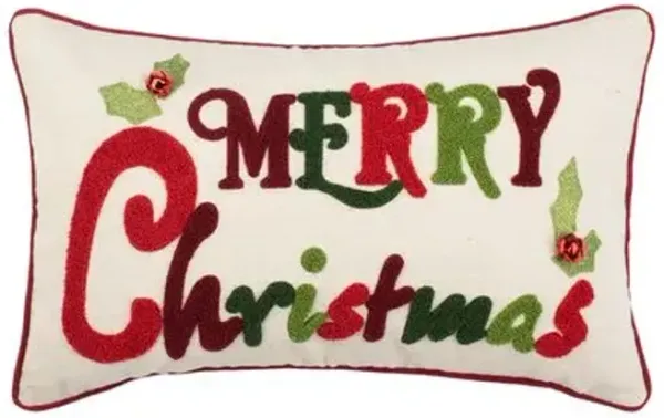 Merry Christmas 12x20 Lumbar Pillow
