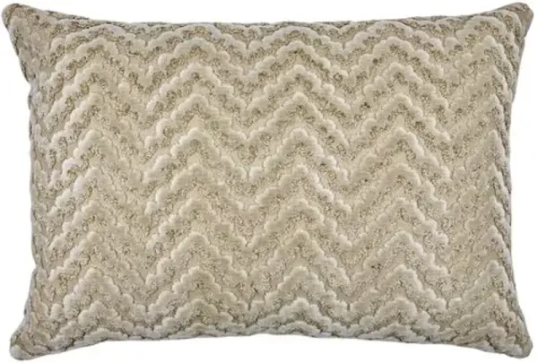 Townes 14x20 Cut Velvet Chevron Lumbar Pillow - The Piper Collection