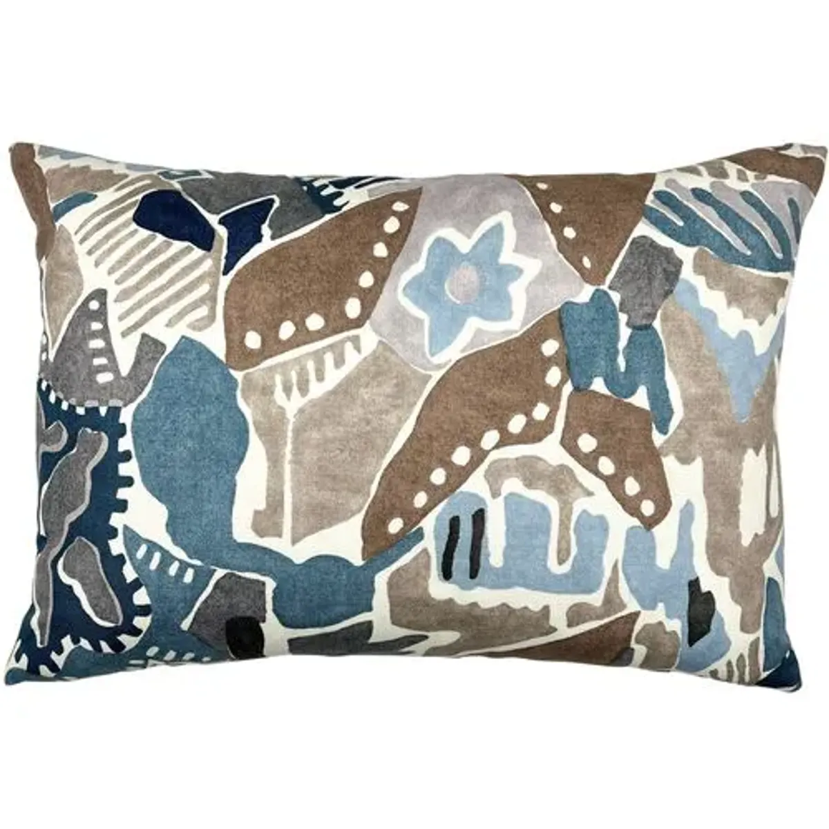 Halston 14x20 Abstract Print Lumbar Pillow - The Piper Collection