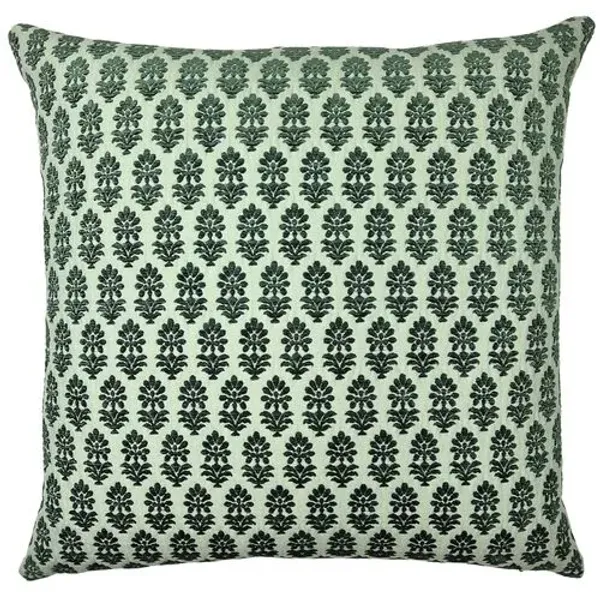 Francie 22x22 Textured Block Print Pillow - The Piper Collection