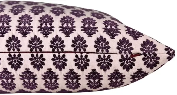 Francie 22x22 Textured Block Print Pillow