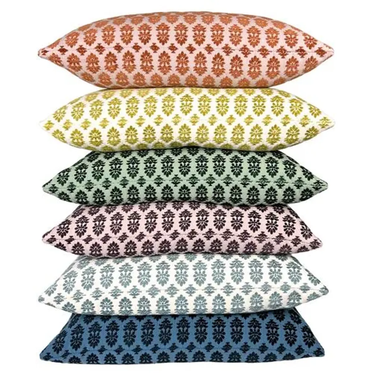 Francie 14x20 Textured Block Print Lumbar Pillow - The Piper Collection