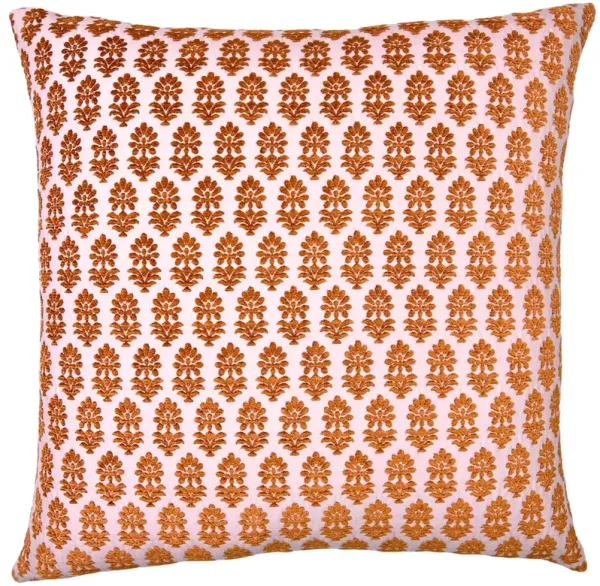 Francie 22x22 Textured Block Print Pillow