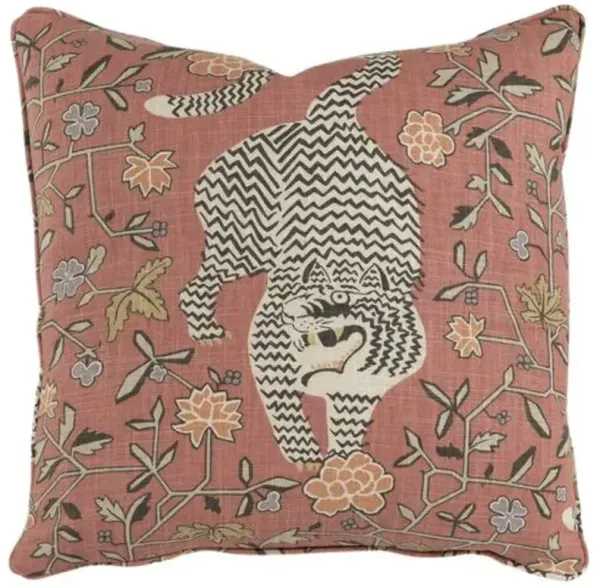Theo Tiger Linen Pillow