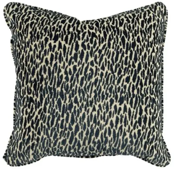 Monte Carlo Velvet Pillow - Midnight Animal