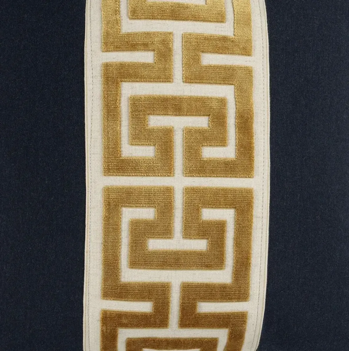 Thompson Geometric Sunbrella Pillow, Navy