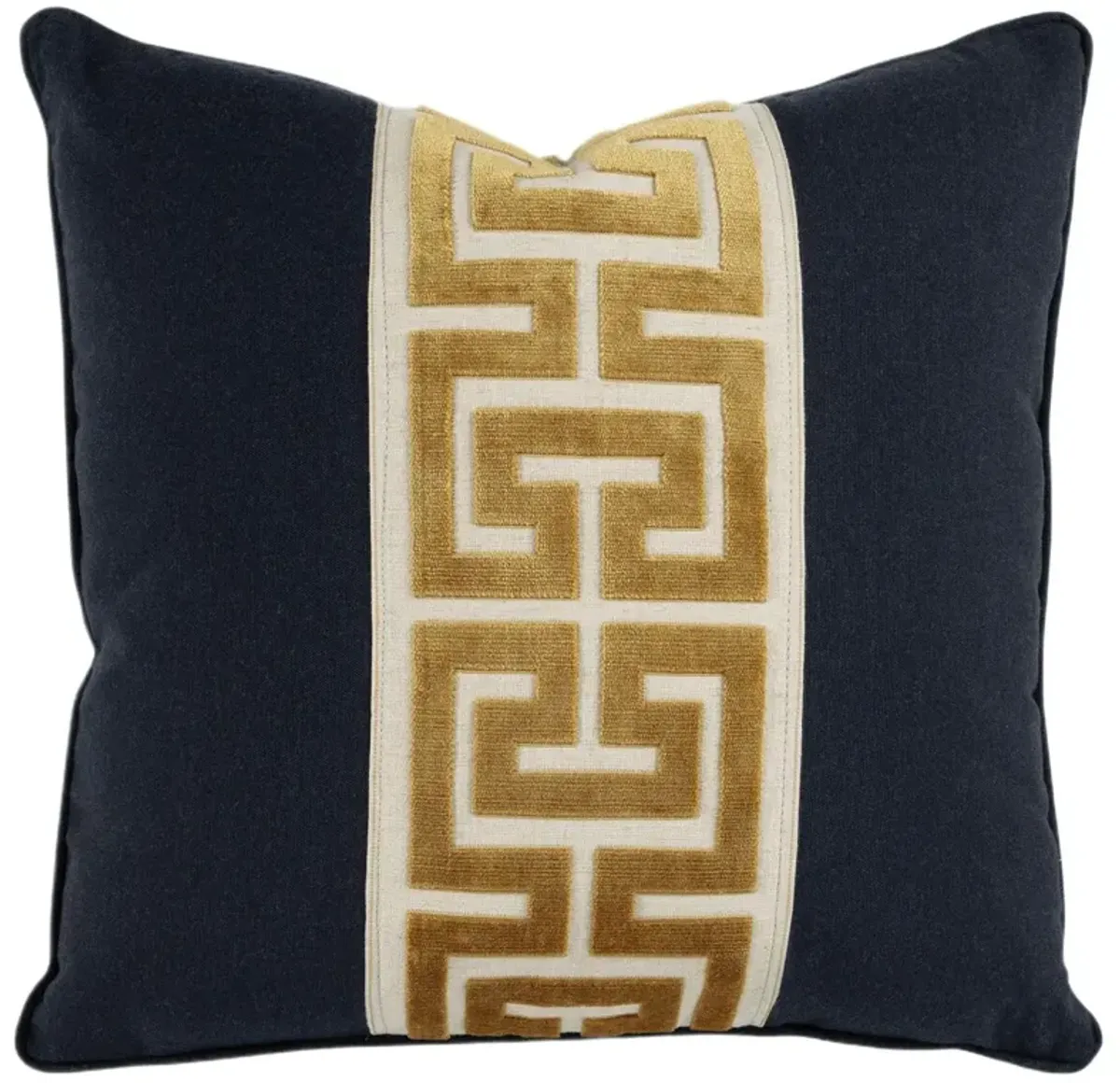 Thompson Geometric Sunbrella Pillow, Navy