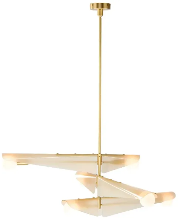 Sycamore Brass Chandelier - Tala Lighting - Pink