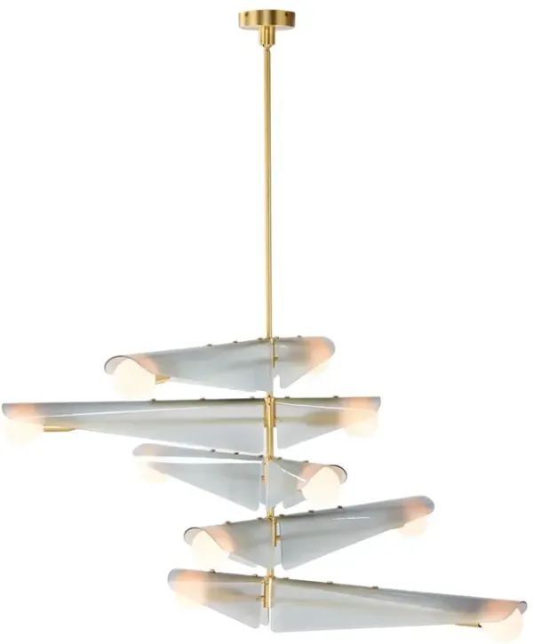 Sycamore Brass Chandelier - Tala Lighting - Gray