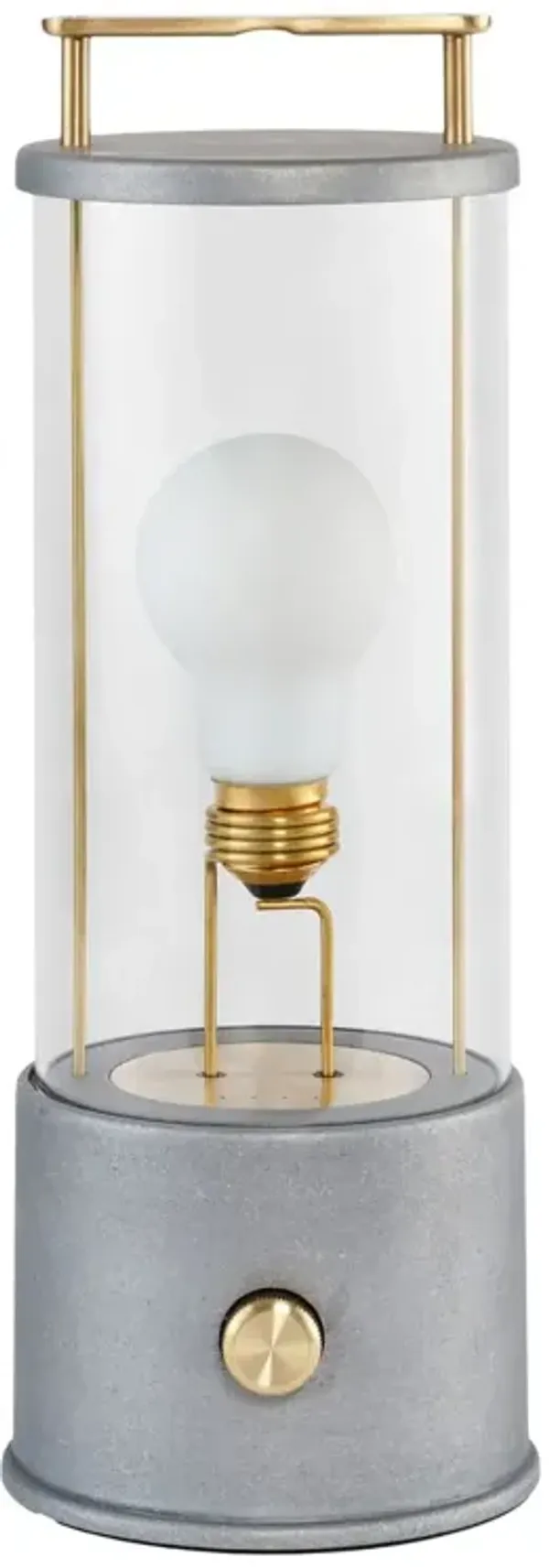 Muse Portable Indoor/Outdoor Lantern, Raw Aluminum