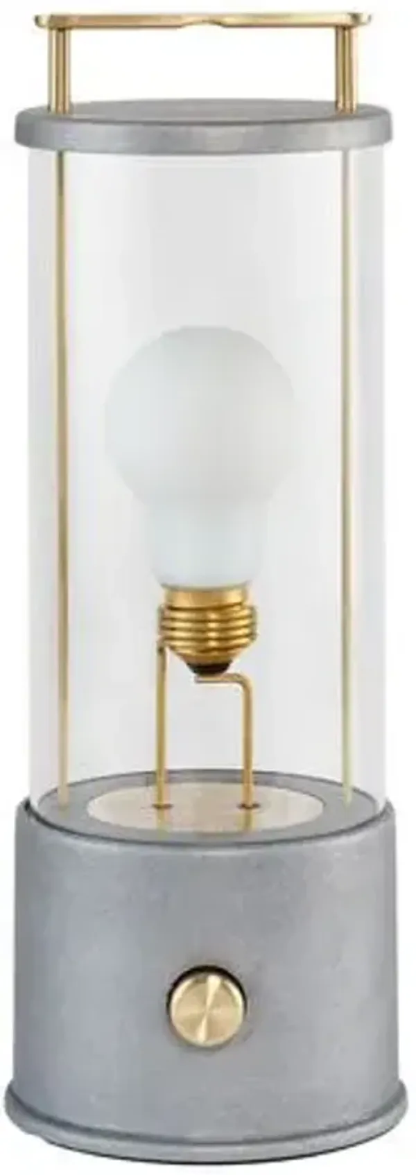 Muse Portable Indoor/Outdoor Lantern - Raw Aluminum - Tala Lighting - Gray