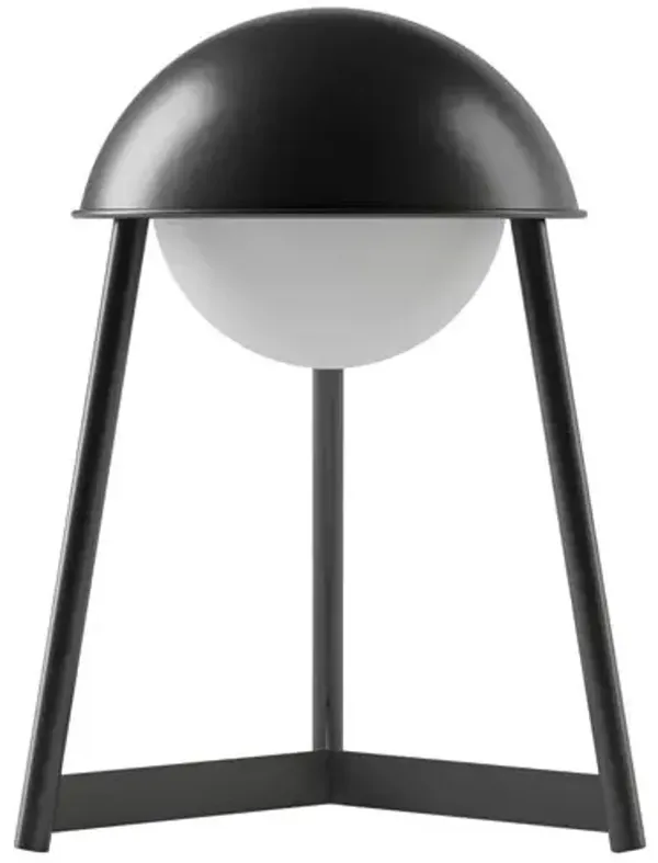 Nora Dome Rechargeable Cordless LED Touch Sensor Table Lamp - Black