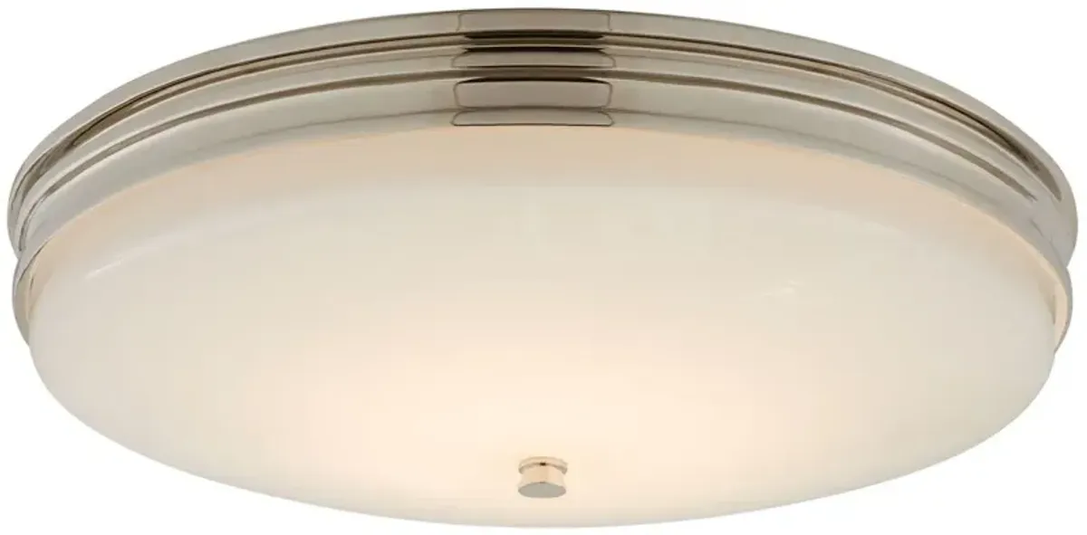 Visual Comfort - Launceton Flush Mount - Silver