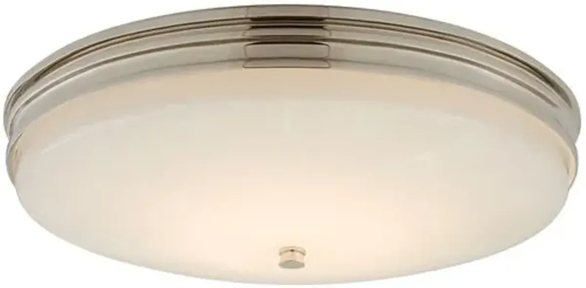 Visual Comfort - Launceton Flush Mount - Silver