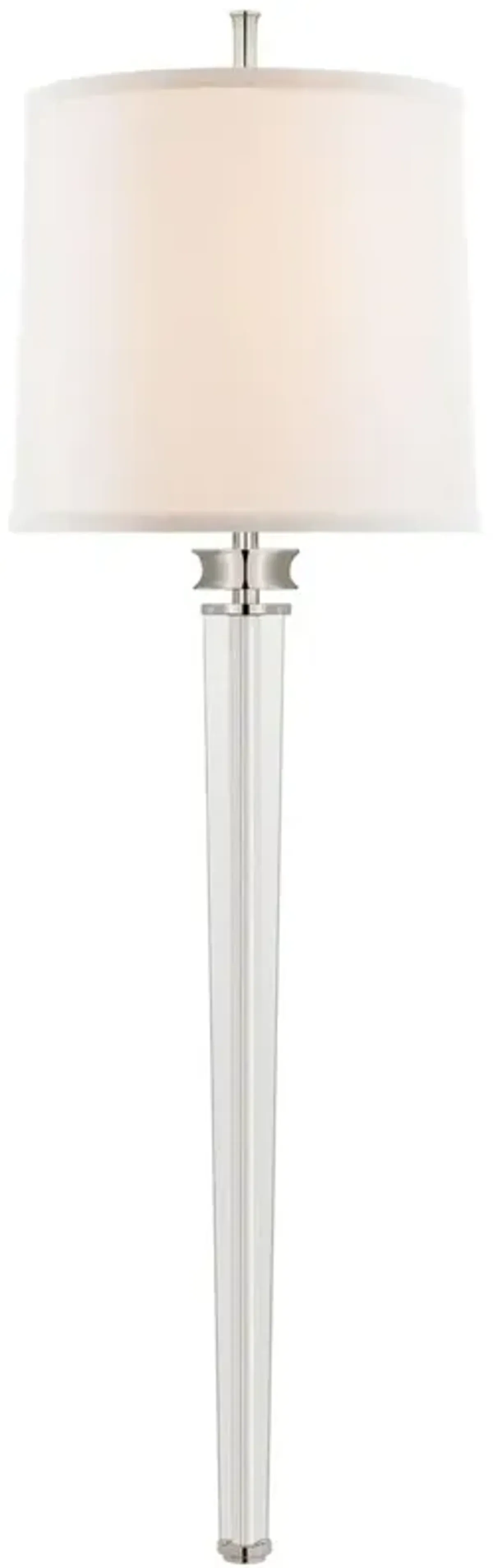 Visual Comfort - Lyra Large Tail Sconce - Silver
