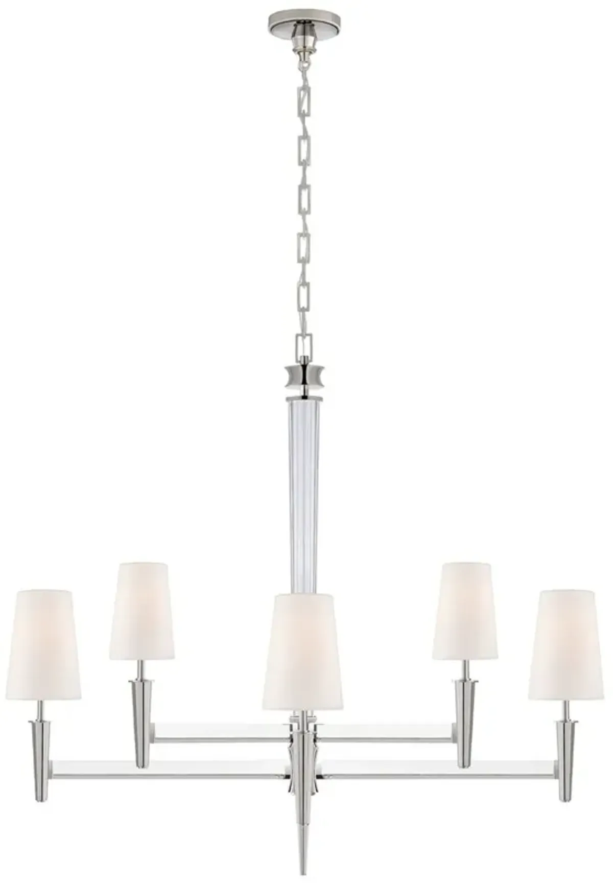 Visual Comfort - Lyra Two Tier Chandelier - Silver