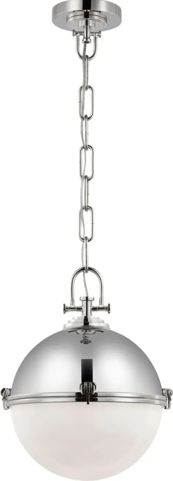 Visual Comfort - Adrian Globe Pendant - Silver