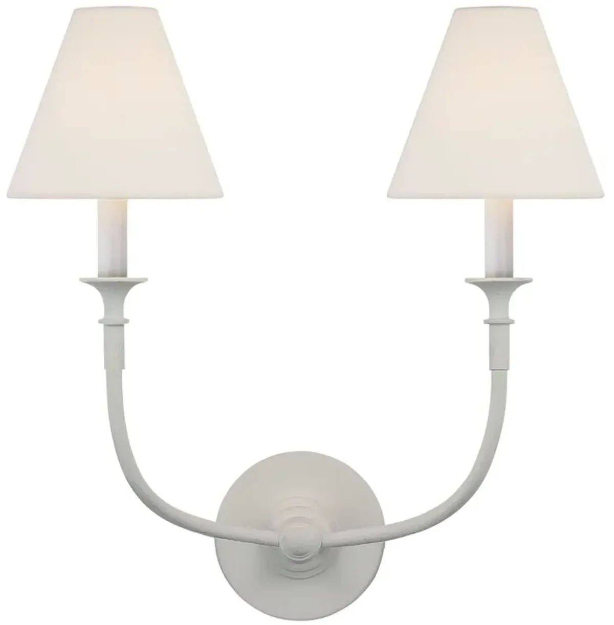 Visual Comfort - Piaf Double Sconce - White