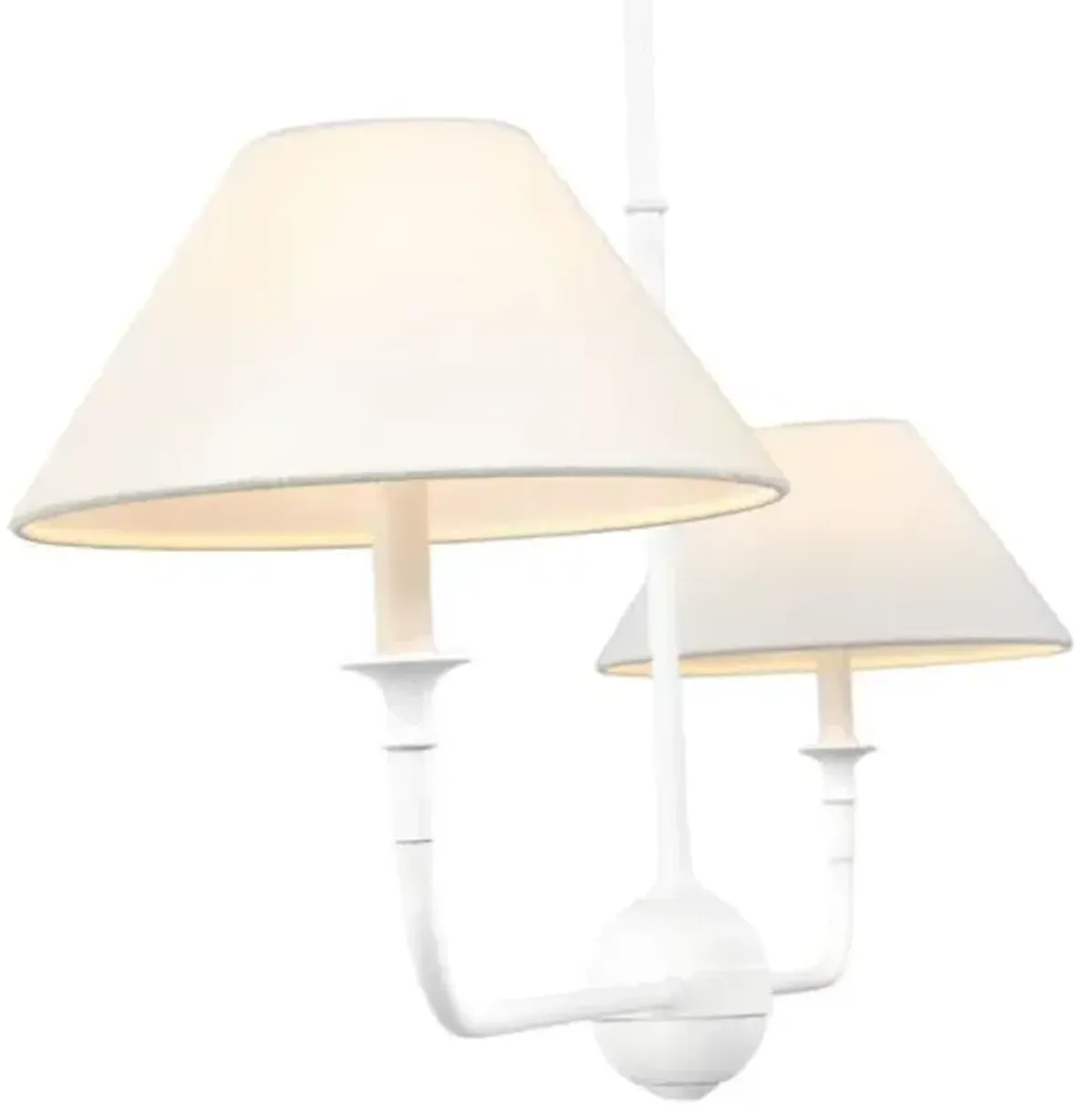 Visual Comfort - Piaf Large Two Light Linear Pendant - White