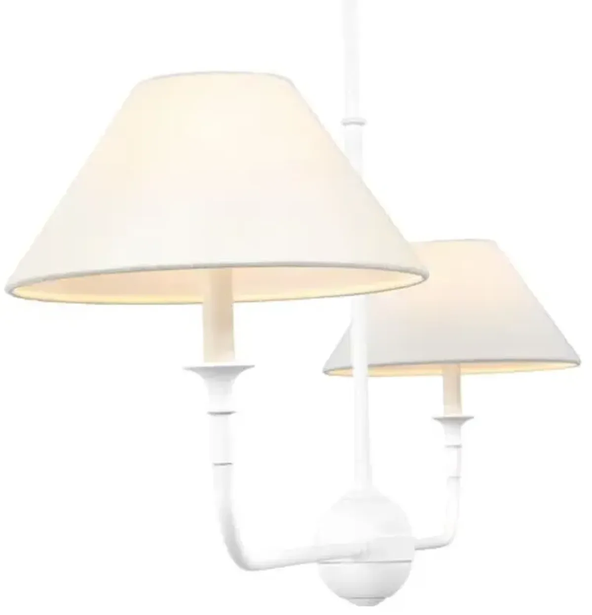 Visual Comfort - Piaf Large Two Light Linear Pendant - White