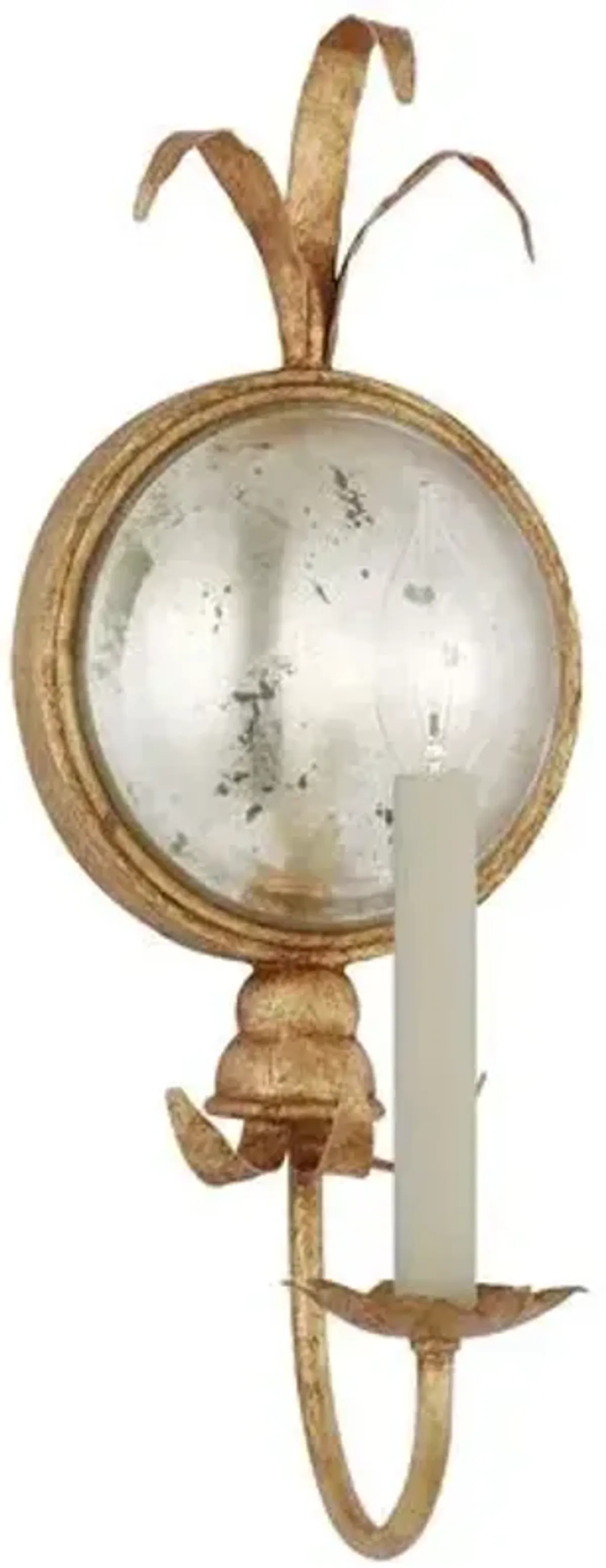 Visual Comfort - Gramercy Medium Single Sconce - Gilded Iron - Gold